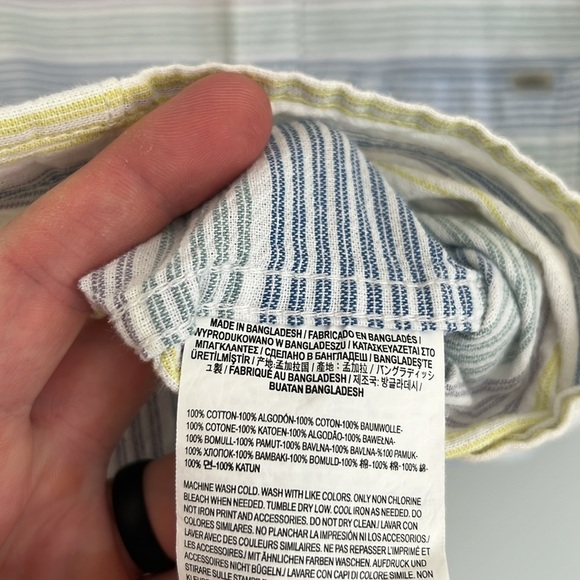 Vans Men’s Cotton Button Down Striped Shirt - Size Small - Picture 6 of 10